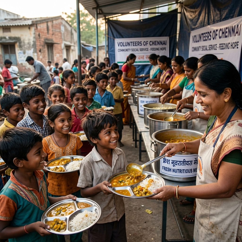 Children dining happily